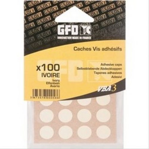 Cache PVC Ø12mm brun vendu par 100
