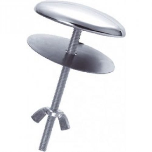 Cache trou laiton chromé Ø 50 mm