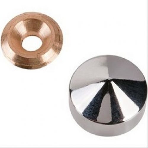 Cache-vis Marbrier laiton poli Ø18mm