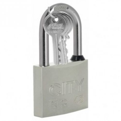 Cadenas City 45 – anse longue inox de 70 mm – avec joint d&rsquo;étanchéité