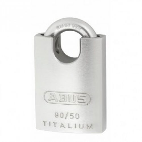 Cadenas à clé – anticorrosion – anse protégée – Titalium™ – 90RK/50