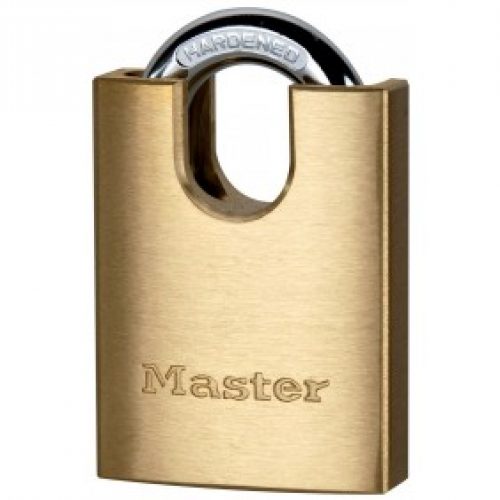 Cadenas à clé en laiton massif – largeur de 40 mm avec anse protégée