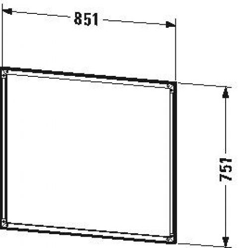 Cadre de finition Duravit L-Cube LC989600000