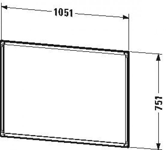 Cadre de finition Duravit L-Cube LC989700000