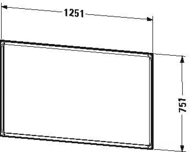 Cadre de finition Duravit L-Cube LC989800000