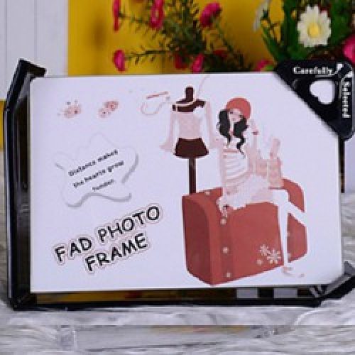 Cadre photo de style contemporain à motif bande dessinée en acrylique