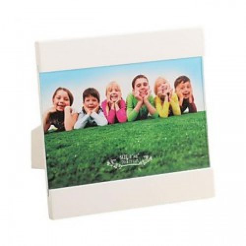 Cadre photo de style moderne avec support en blanc