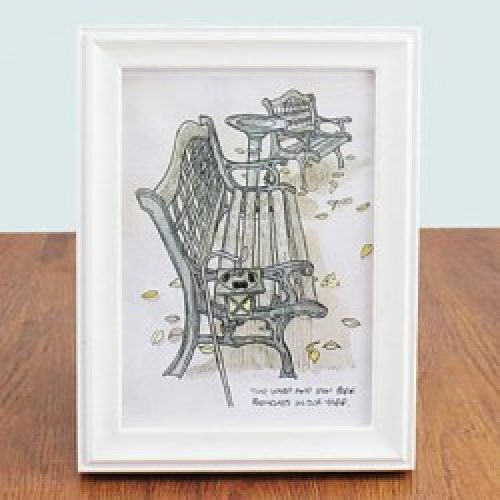 Cadre photo de style rustique en bois