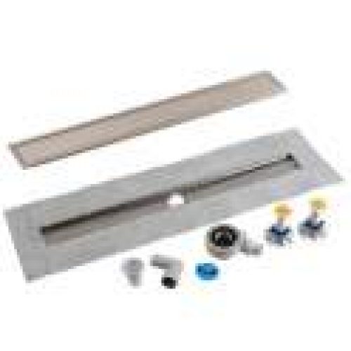 Caniveau avec bonde, cadre et grille : 85 cm