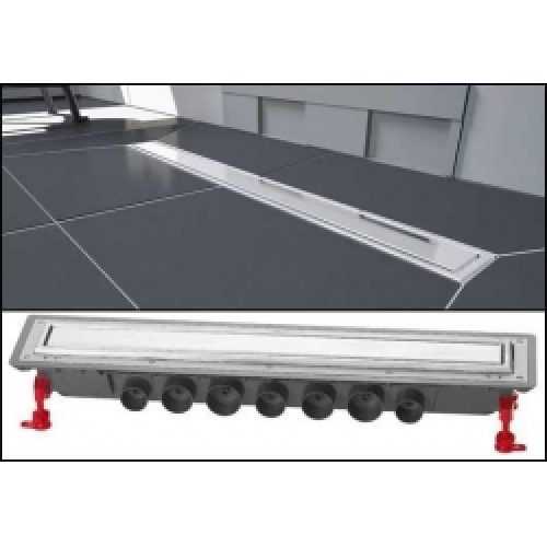 Caniveau de douche avec grille réversible…