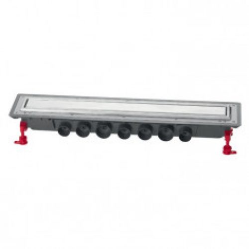 Caniveau de douche à l’italienne Venisio Expert avec grille inox