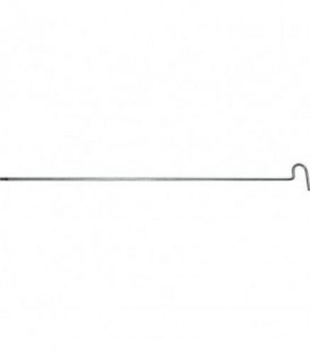 Canne pour écouvillon M10 filete avec forage transversal 1000 mm de long, acier rond 9 mm
