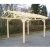 Carport bois 10.86m² toit double pente avec préparation pour couverture tuile