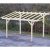 Carport bois 10.86m² toit mono pente avec préparation pour couverture légère