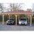 Carport bois 22.85m² toit mono pente et couverture bardeau bitumé