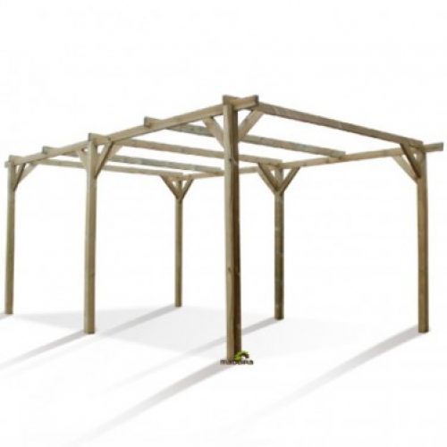Carport en bois MADEIRA PACO 15,36m²