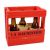 Casier 6 petites bouteilles ROUGE 29 x 18 x 26 cm