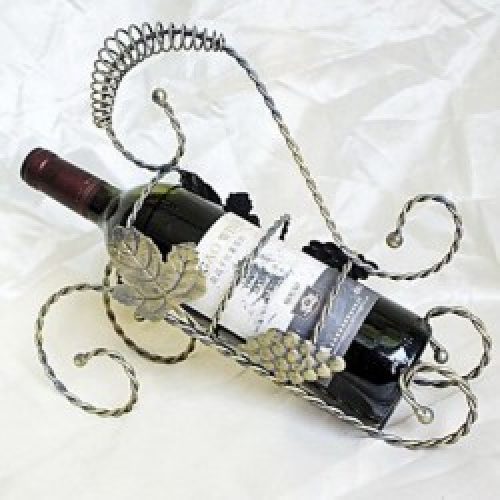 Casier à vin créatif en acier inoxydable