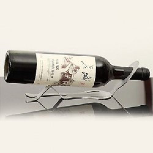 Casier à vin de style contemporain en acier inoxydable