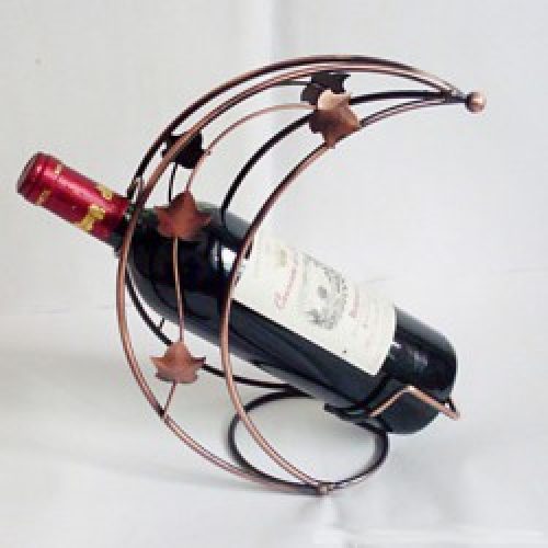 Casier à vin de style européen à motif floral en métal