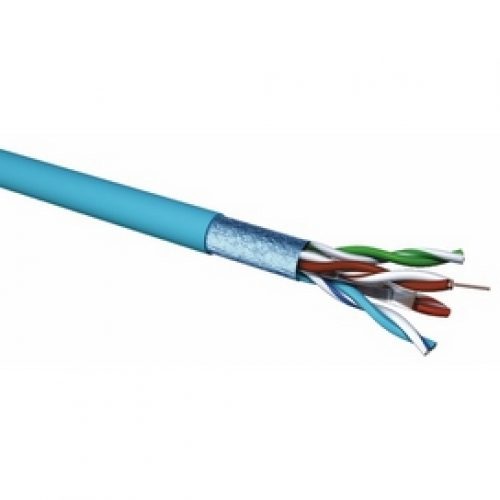 Câble réseau informatique Cat6 F/UTP 1×4 gaine LSZH 100m