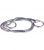 chaine sepentin bilateral avec bague de securite 30 cm convient pour lavabo chrome