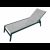 Chaise longue PACIFIC aluminium &…