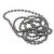 Chaînette perlée diamètre 3.2mm longueur 500mm