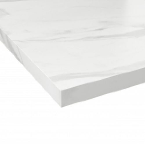 Chant Plan De Travail Marbre Blanc N308 Bande De Chant Salle De Bains L304 X L45 X E01 Cm Planeko