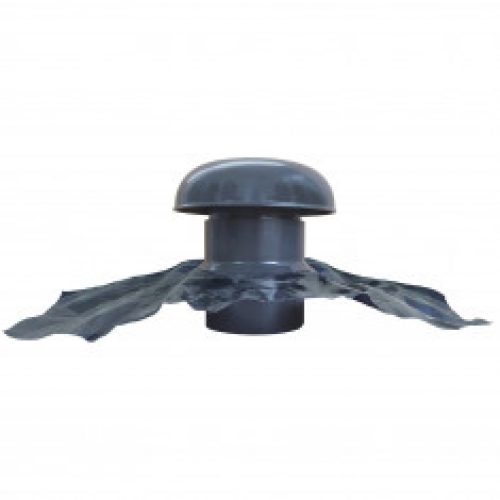 Chapeau de ventilation PVC avec bande plomb – Gris ardoise