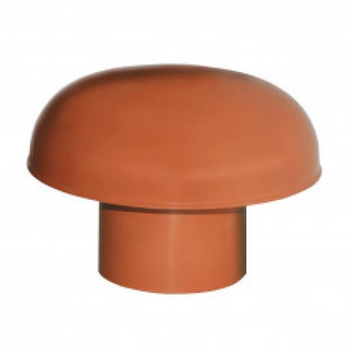 Chapeaux de ventilation PVC sans moustiquaire – Rouge tuile