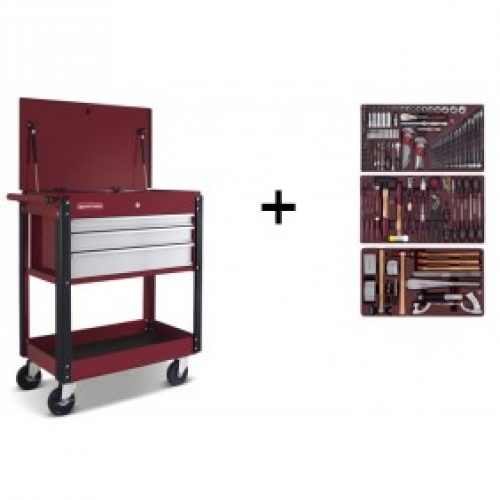 Chariot atelier spécial carrosserie avec 176 outils