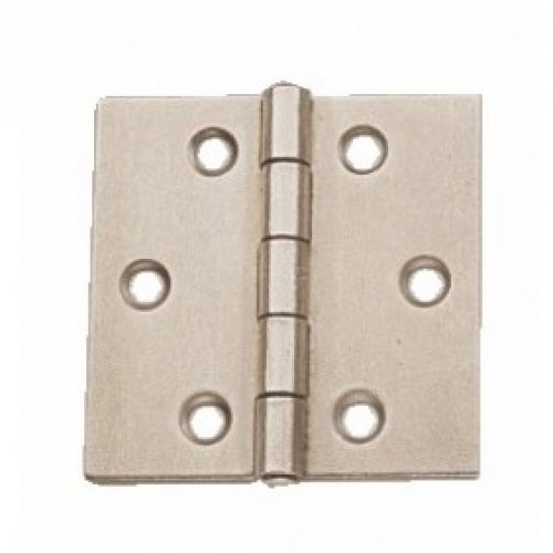 Charnières carrées en acier décapé – simple feuille