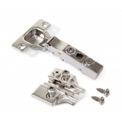 Charnières invisibles 100° + embases Eurovis excentrique