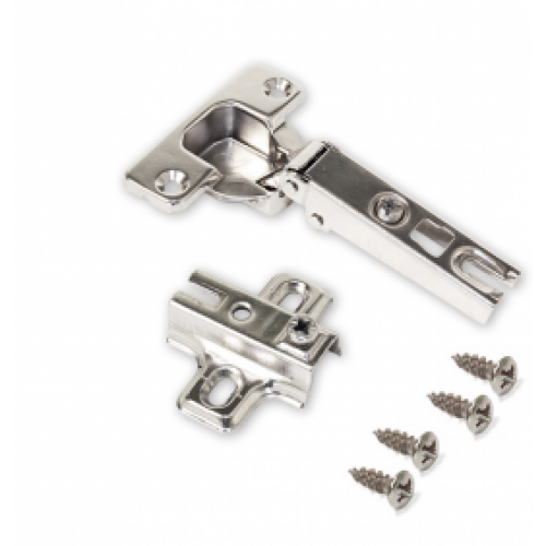 Charnières invisibles à visser 110° + embases à visser