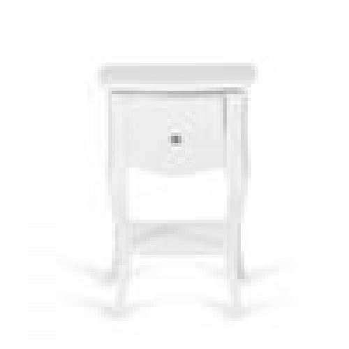 Chevet ARMAND en acajou, fini blanc