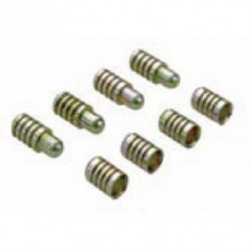 Chevilles et douilles pour coulisses de tables à allonges