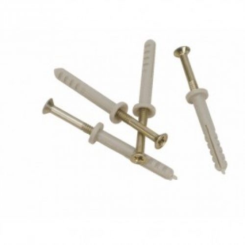 Chevilles nylon à frapper collerette plate