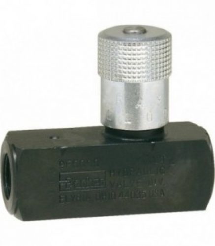 Clapet anti-retour avec etranglement en acier