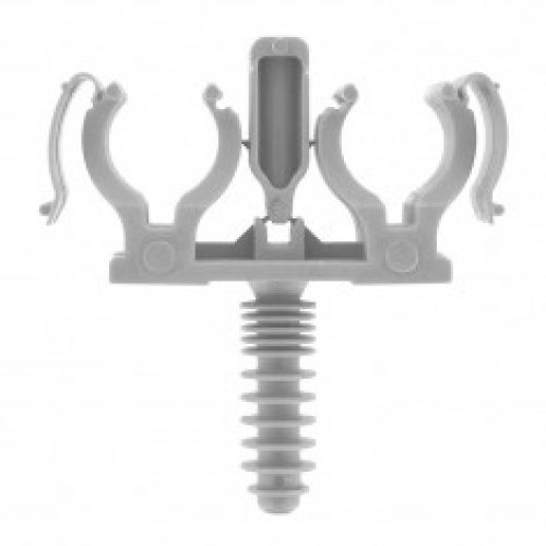 CLIPEO Double GRIS – Fixation pour tube IRL