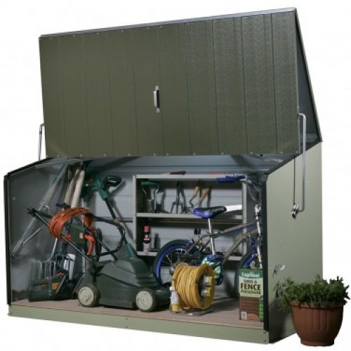 Coffre de rangement métal TRIMETALS Storeguard couleur vert