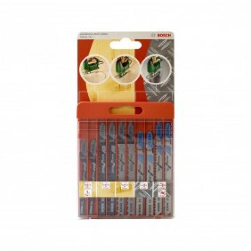 Coffret 10 lames de scie sauteuse – bois métal aluminium – 2609258746