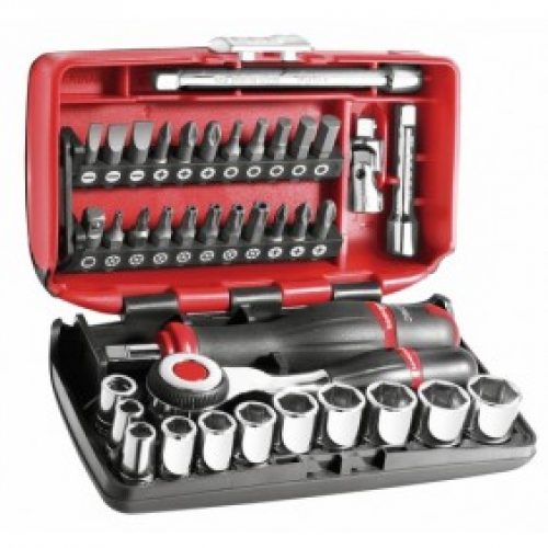 Coffret compact 38 outils douilles, cliquet 1/4&Prime;, vissage : R.360NANO