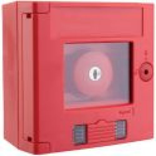 Coffret coup de poing rouge avec 2 voyants – Legrand