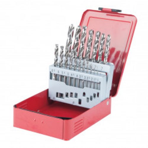 Coffret de 19 forets HSS-G meulés, Ø1,0-10,0 mm KS Tools 330.2610