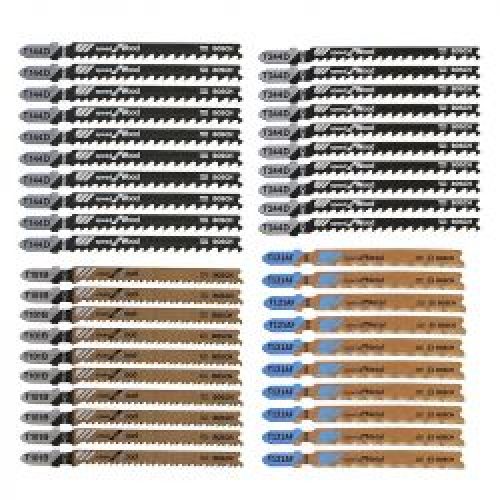 Coffret De 40 Lames De Scie Sauteuse Bosch Professional 2607010904 Wood And Metal Tough Box