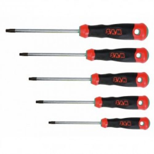 Coffret de 5 tournevis Resistorx T-J4Z, lame ronde