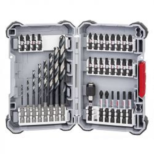 Coffret De Vissages De 35 Embouts Impact Percage Metal Bosch 2608577148