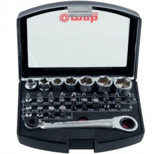 Coffret d’embouts et douilles 31 pièces – 23 embouts – 7 douilles