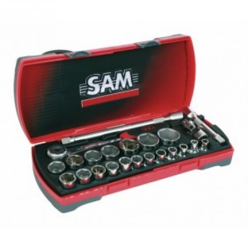 Coffret douilles standard 1/2&Prime; + cliquet + accessoires : 23 outils 75SH23Z